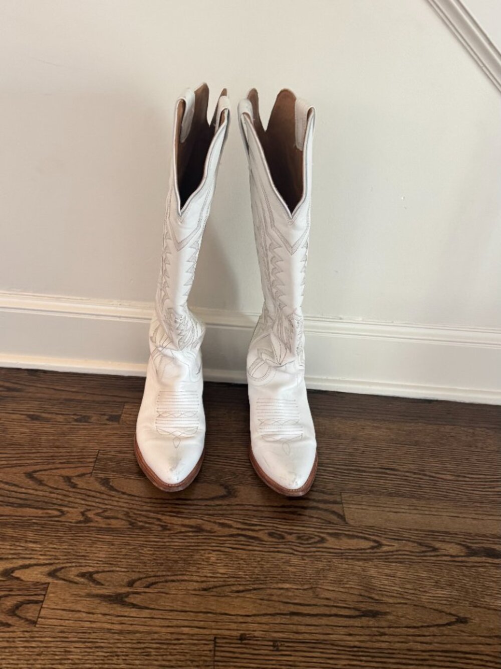 Tecovas Abby Snow White Western Boots Size 11 - Picture 2 of 6